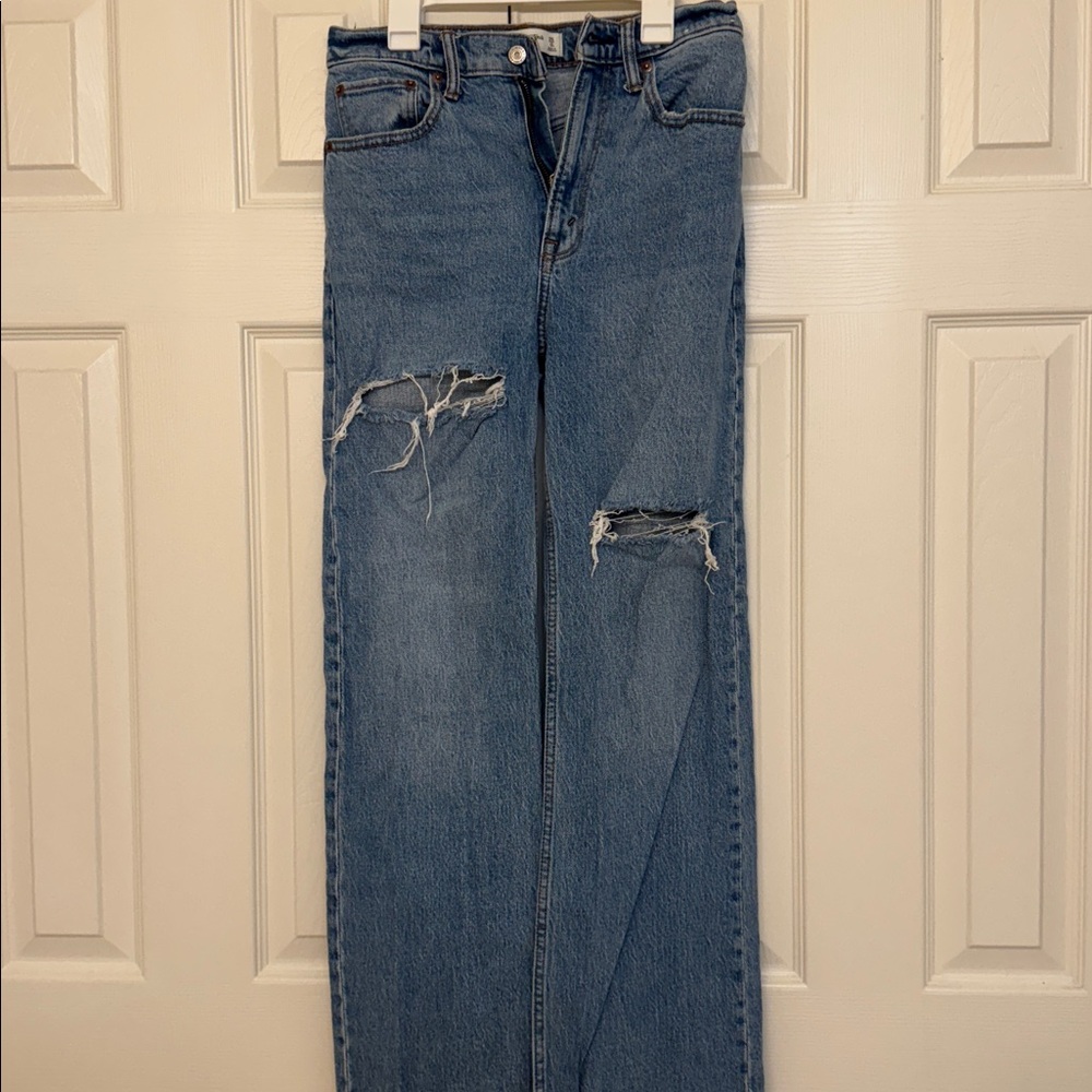 Abercrombie & Fitch Light Blue High Rise Jeans